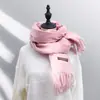 25 Cachecol de Imitação de Caxemira de Cor Pura para Outono e Inverno, Lenço Xale Versátil Super Macio para Mulheres, Fabricante Transfronteiriço, Presentes Atacado