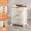 Cesto de Roupa Suja Plástico Espessado Grande Capacidade Dobrável Com Rodas Sala de Estar Cesto de Armazenamento de Brinquedos Banheiro Banheiro Cesto de Roupa Suja