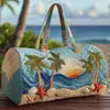 2026 Nueva Serie Transfronteriza de Árbol de Coco Hawaiano Bolso de Viaje Acolchado Portátil de Corta Distancia Bolso Multifuncional para Deportes y Fitness