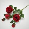 Rosa Rosa Simulação Flor de Simulação de Alta Qualidade Decoração de Casa Dia dos Namorados Tecelagem de Bambu Buquê Manual Exportação de Comércio Exterior