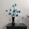 Simulación de 7 ramas muertas accesorios de fotografía de mariposas escenario de boda ventana flores de simulación decoración suave adornos de sala de estar hogar