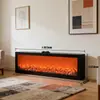Lámpara de Chimenea Simulada Luz Nocturna Decorativa Decoración del Hogar Luz de Ambiente de Chimenea Vintage Lámpara de Viento con Llama de Carbón LED