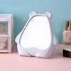 Espelho de Maquiagem Urso de Plástico Hd de Mesa Espelho de Maquiagem de Mesa Portátil Espelho de Desenho Animado Fofo