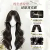 Peluca Connie Set Completo para Cabeza Peluca de Ola Grande para Mujer Sin Costuras Diaria Natural Peluca Lolita Estilo Coreano Set