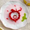 Baberos Tejidos a Mano para Gatitos Pequeños, Muñecas Navideñas, Baberos Mini de Hilo para Saliva, Muñecas Lindas de Algodón, Decoraciones de Disfraces al por Mayor
