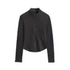 Novo Cardigã com Zíper Outono e Inverno com Gola Vertical Slim-fit Veludo Dupla Face Quente e Confortável Manga Longa Slim-fit Slim-fit Casaco Curto