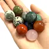 Amazon Cross-Border Venda Quente Cristal Rosa Natural 20mm Contas Redondas Não Porosas Pedra Solta Acessórios para Pulseira DIY Fabricante Atacado