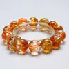 [Cristal Triturado Naranja] Pulsera de Cristal Natural Amarillo Torre de Cristal para Mujer Más Fácil de Combinar Pulsera de Regalo Al por Mayor