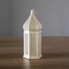 Linterna de Hierro Forjado LED Transfronteriza, Linterna Hueca de Bronce Antiguo, Lámpara de Decoración para Atmósfera del Hogar, Se Puede Colgar, Estructura Hexagonal de Hierro