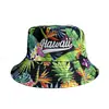 Chapéu de Pescador Estilo Ilha Quente Transfronteiriço para Exterior Bordado 3D com Letras Estampa Digital Fashion Versátil Chapéu Balde Amazon
