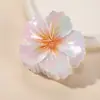 Clip de Flor de Nuevo Estilo Transfronterizo Clip de Tiburón Flor Gradiente Perlado Clip para Cola de Caballo Alta Fresco y Dulce Venta al por Mayor