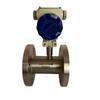 Caudalímetro de turbina de alta precisión para líquidos, medición instantánea, caudalímetro remoto de una pieza con batería dividida de acero inoxidable.