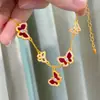 Pulseira de borboleta com incrustação de diamantes e madrepérola, banhada a ouro vietnamita, luxo leve, design de nicho, toque de alta qualidade, joia requintada, presente requintado