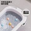 Bañera para Bebé Bañera Plegable para Bebé Bañera Grande para Sentarse y Acostarse para Niños Pequeños Sensación de Temperatura Plegable Bañera para Bebé