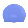 Touca de Natação para Adultos, Unissex, Impermeável, Confortável, de Silicone, Cor Sólida, com Proteção para as Orelhas, Impermeável, Não Elástica, Touca de Treinamento para Natação