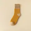 Calcetines de invierno para mujer, otoño e invierno, forro polar, calcetines gruesos de rizo, a rayas, moda, cálidos, a prueba de frío, longitud hasta la mitad de la pantorrilla, calcetines de moda largos