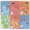 8 adesivos de dinossauro (1) DIY capa de celular pintura de parede livro de mão decoração de mesa ins atacado
