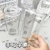 Adesivos de transferência 3D com citações manuscritas de Zhang Zimo, estilo ins simples, tinta exclusiva, adesivos à prova d'água para DIY, curativos