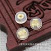 Hongxing Joyería DIY Cobre Color Oro 24K Conservación del Color 4*5mm Tapones de Goma para Orejas Accesorios de Pendientes Hamburguesa B1299