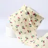 Cinta de Chifón Estampada con Adorno Floral Pequeño Accesorios para el Cabello Lazo DIY Cinta para Sombrero de Paja Correa de Embalaje para Caja de Regalo
