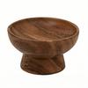 Plato de Frutas Transfronterizo, Alto Valor Estético, Uso Doméstico, Madera Maciza, Estilo Simple, Plato Alto para Postre y Frutas Secas, Plato de Frutas de Madera, Plato de Frutas para Exportación
