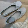Primer Encuentro con los Zapatos Franceses Retro de Lazo, Nuevo Estilo de Primavera Zapatos Cuadrados de Tacón Medio para Mujer