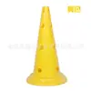 Cubo Señal de Fútbol Baloncesto de 50 cm Fondo Redondo con Agujero Señal Obstáculo Cono Multifuncional Cubo Entrenamiento de Obstáculos