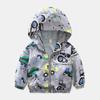 Ropa de Carga para Niños Abrigo para Niño Primavera Nuevo Ropa para Niños Bebé Dibujos Animados Dinosaurio Cierre Camisa Chaqueta Cortavientos