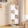 Estantería, armario de almacenamiento para el hogar, mueble bajo, armario de almacenamiento de rejilla de pie, estantería combinada, estante de almacenamiento multicapa para sala de estar