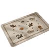 Alfombra de Piso Antideslizante para Baño de Perro Salchicha Alfombrilla para Pies Absorbente de Agua de Secado Rápido para Baño Alfombra de Piso de Lino Especial para Inodoro Resistente a Manchas y al Desgaste