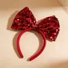 Diadema para Mujer con Lazo de Lentejuelas, Accesorio para el Cabello Antideslizante Multicolor, Adecuada para Fiestas, Sesiones de Fotos, Combinación Padre-Hijo, Estilo Versátil para el Día del Niño