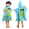 Toalla de Baño Esencial para Playa Infantil Transfronteriza, Secado Rápido, Absorbente, Toalla de Baño Portátil, Bata de Baño con Capucha para Viajes a la Playa