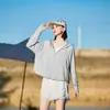2026 Nuevo Verano Hilo Original Tipo Ropa Protección Solar Capa de Mujer Verano Holgada Protección UV Seda de Hielo Ropa Protección Solar Chaqueta