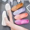 Nuevos Zuecos Planos de Verano de Punta Cerrada, Zapatos de Mamá, Zapatos de Moda Slip-On, Zapatos de Enfermera, Zapatos Casuales Versátiles de Suela Gruesa