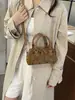 Bolsa de almohada con estampado de leopardo 2026 transfronteriza Bolso de mano de moda Bolso Boston Bolso de hombro cruzado casual versátil