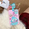 Cardigan de Dibujo Animado Pez Payaso Tarjeta de Comida para Estudiantes Tarjeta de Autobús Tarjeta de Control de Acceso Juego Colgante de Llave para Mochila Escolar Pulpo del Metro Tarjeta Anti-pérdida
