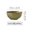 Vajilla de Cerámica Gruesa Estilo Retro Resistente a Altas Temperaturas para Uso Doméstico: Platos, Tazones de Arroz, Tazones para Sopa, Vasos para Agua, Platos Planos de Cerámica Esmaltada con Forma Irregular, Presentación Creativa