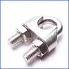 Cable de Acero Inoxidable 304 Pinza para Cable de Acero en U Clip de Acero para Cable Cabeza Enrollada Clip para Cable Pinza para Cable de Acero