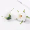 Flores para bolsitas de té grandes en stock, flores artificiales para arreglos florales de salón de bodas, decoraciones para cajas de regalo y sombreros, flores artificiales suministradas directamente de fábrica