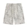 Moda Verão 2025 Calças Tie-Dye Masculinas Versátil Calções Finos Calças Retas Largas Estilo Hong Kong