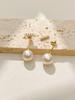 Aretes colgantes de perlas de moda, aretes de circonita micro incrustada, aretes de alta gama de lujo ligero, aretes con borlas, aretes para combinar con todo