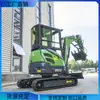 Excavadora compacta en stock del fabricante, retroexcavadora compacta para uso doméstico, aflojamiento de tierra, ingeniería, huerto, excavadora pequeña multifuncional