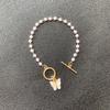 Estilo Japonés y Coreano ins Nicho Super Hada Elegante Combinable Joyería Vintage Simple Romántico Broche de Langosta Colgante de Mariposa Pulsera de Perlas