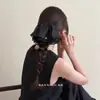 Presilha de Cabelo Plissada em Cetim Estilo Francês Transparente para Mulheres, Presilha de Rabo de Cavalo de Alta Qualidade e Elegante que Realça o Volume do Cabelo, Novo Acessório de Cabelo