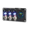 Cargador rápido para teléfono móvil de 66W interruptor combinado de control de potencia para camión de vapor de habitación modificación de panel 12V24V Tipo-C
