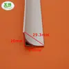 Tira Chanfrada para Usina de Energia de Plástico PVC Arco Semicircular Linha de Chanfro para Subestação em Forma de T Protetor de Canto de Concreto Protetor de Canto para Fôrma