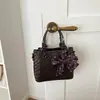Bolso de Cubo Tejido Personalizado para Mujer 2026 Nuevo Llegada de Verano Bolso de Mano con Temperamento Elegante Bolso Cruzado de Moda para Viajes