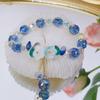 Racimos de Flores ~ Pulsera de Flores Nuevas de Primavera Pulsera de Cristal de Hada Super Flash para Mujer Pulsera de Vacaciones para Viajes Estilo Mori