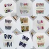 Nai Zi Unhas Vestíveis Feitas à Mão Série Estilo Europeu e Americano Coleção de Comércio Exterior Estilo Esculpido Pintado à Mão de Alta Qualidade Adesivos de Arte para Unhas Vestíveis