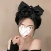 Escape Princess Hair Acessórios Satin Bow Tiara Hair Clip Women's Grab Clip Feminino Summer Head Grande Shark Clip Novo